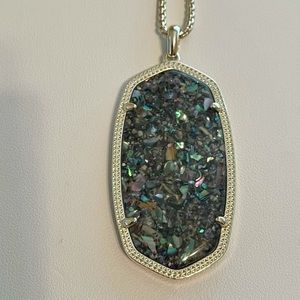 Kendra Scott Crushed Purple Abalone Reid NWT